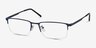 Vienna Navy MetalEyeglass Frames from EyeBuyDirect, Angle View