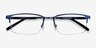 Vienna Navy MetalEyeglass Frames from EyeBuyDirect, Closed View