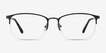 Paradox Black MetalEyeglass Frames from EyeBuyDirect, Front View