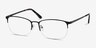 Paradox Noir MétalMontures de lunettes de vue d'EyeBuyDirect, Vue d'Angle