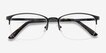 Paradox Black MetalEyeglass Frames from EyeBuyDirect, Closed View