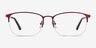 Paradox Red MetalEyeglass Frames from EyeBuyDirect, Front View