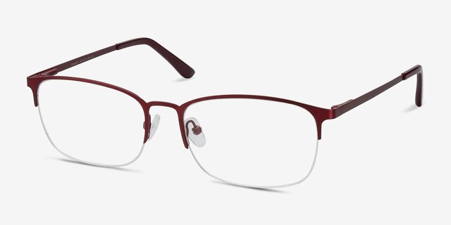 Paradox Red MetalEyeglass Frames from EyeBuyDirect, Angle View