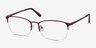 Paradox Red MetalEyeglass Frames from EyeBuyDirect, Angle View