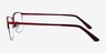 Paradox Red MetalEyeglass Frames from EyeBuyDirect, Side View