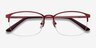 Paradox Red MetalEyeglass Frames from EyeBuyDirect, Closed View