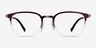 Axiom Red MetalEyeglass Frames from EyeBuyDirect, Front View