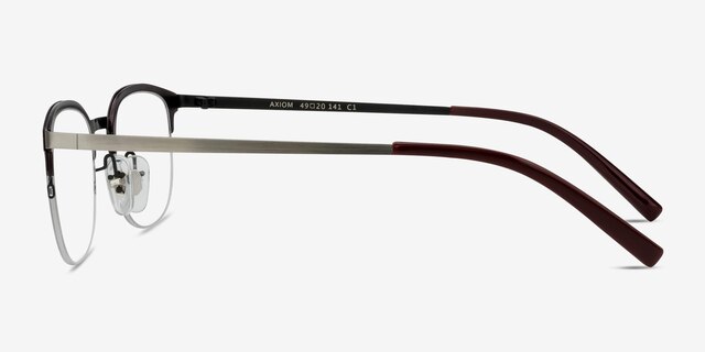 Axiom Red MetalEyeglass Frames from EyeBuyDirect, Side View