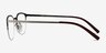 Axiom Red MetalEyeglass Frames from EyeBuyDirect, Side View