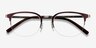Axiom Red MetalEyeglass Frames from EyeBuyDirect, Closed View