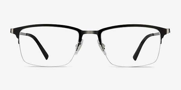 Logic Matte Black Metal Eyeglass Frames