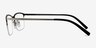 Logic Matte Gray MetalEyeglass Frames from EyeBuyDirect, Side View