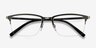 Logic Matte Gray MetalEyeglass Frames from EyeBuyDirect, Closed View