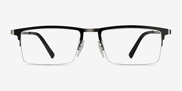 Vector Black Metal Eyeglass Frames
