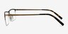 Vector Brun MétalMontures de lunettes de vue d'EyeBuyDirect, Vue de Côté