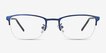 Argil Matte Navy MetalEyeglass Frames from EyeBuyDirect, Front View