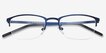 Argil Matte Navy MetalEyeglass Frames from EyeBuyDirect, Closed View