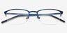 Argil Matte Navy MetalEyeglass Frames from EyeBuyDirect, Closed View