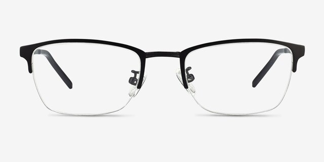 Argil Matte Black MetalEyeglass Frames from EyeBuyDirect, Front View