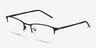 Argil Matte Black MetalEyeglass Frames from EyeBuyDirect, Angle View