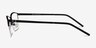 Argil Matte Black MetalEyeglass Frames from EyeBuyDirect, Side View