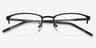 Argil Matte Black MetalEyeglass Frames from EyeBuyDirect, Closed View