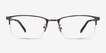Bezel Dark Charcoal MetalEyeglass Frames from EyeBuyDirect, Front View