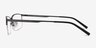 Bezel Dark Charcoal MetalEyeglass Frames from EyeBuyDirect, Side View