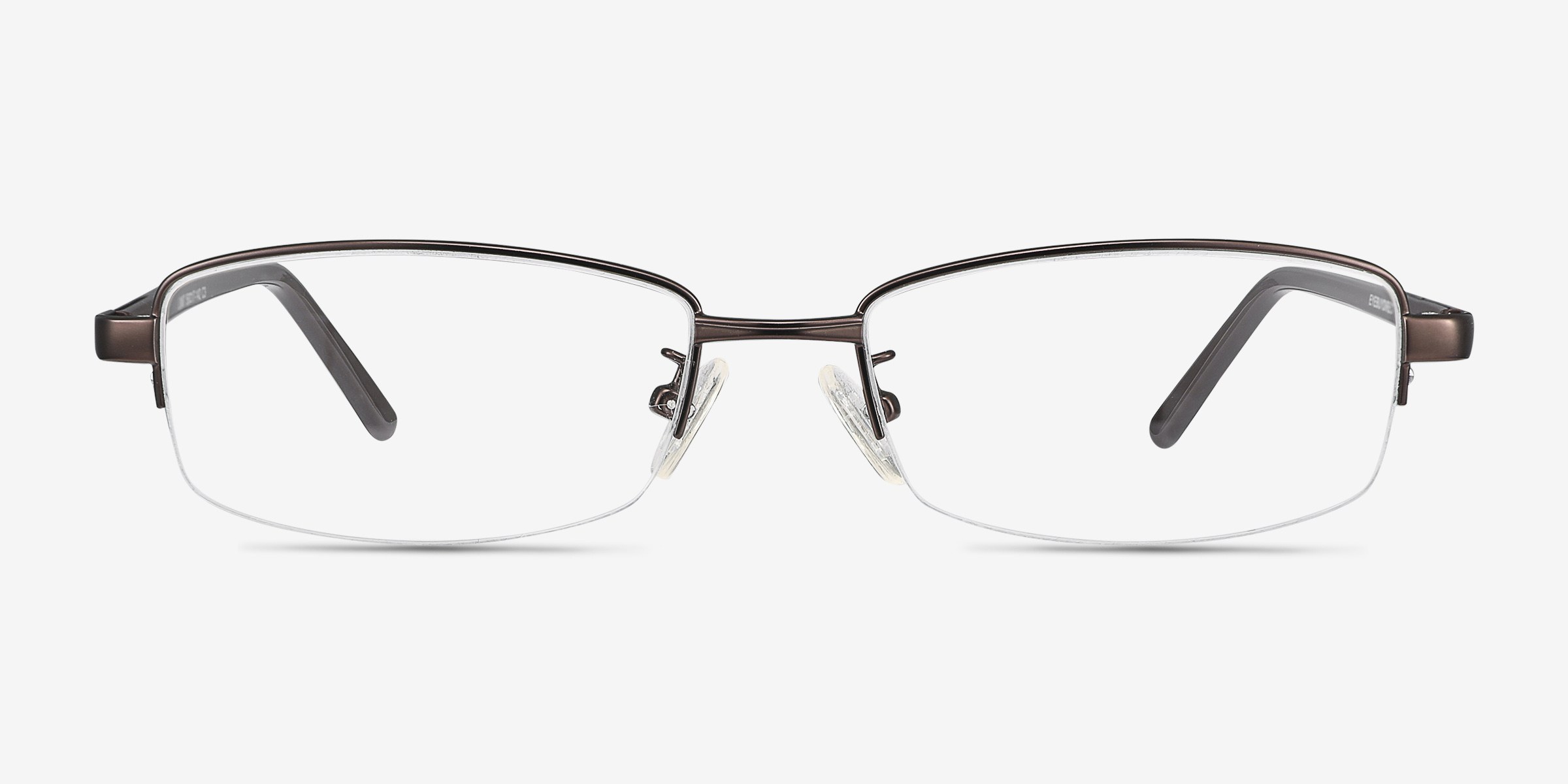 Limit Rectangle Bronze Semi Rimless Eyeglasses Eyebuydirect