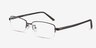 Limit Bronze MetalEyeglass Frames from EyeBuyDirect, Angle View