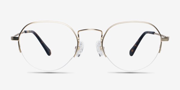 Kalpana Golden Metal Eyeglass Frames