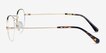 Kalpana Golden MetalEyeglass Frames from EyeBuyDirect, Side View
