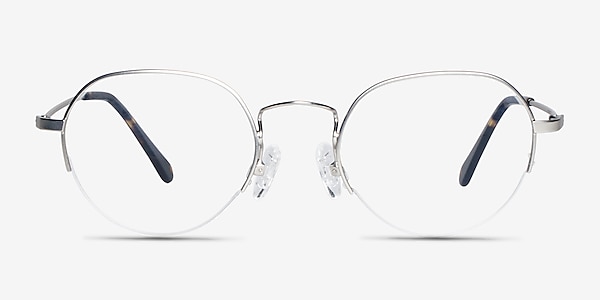 Kalpana Silver Metal Eyeglass Frames