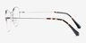 Kalpana Silver MetalEyeglass Frames from EyeBuyDirect, Side View
