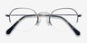 Kalpana Silver MetalEyeglass Frames from EyeBuyDirect, Closed View
