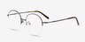 Albee Gunmetal MétalMontures de lunettes de vue d'EyeBuyDirect, Vue d'Angle