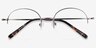 Albee Gunmetal MétalMontures de lunettes de vue d'EyeBuyDirect, Vue Rapprochée