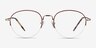 Noblesse Red MetalEyeglass Frames from EyeBuyDirect, Front View