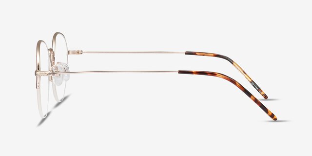 Noblesse Red MetalEyeglass Frames from EyeBuyDirect, Side View