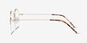 Noblesse Red MetalEyeglass Frames from EyeBuyDirect, Side View