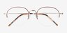 Noblesse Red MetalEyeglass Frames from EyeBuyDirect, Closed View