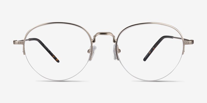 Noblesse Golden Metal Eyeglass Frames from EyeBuyDirect