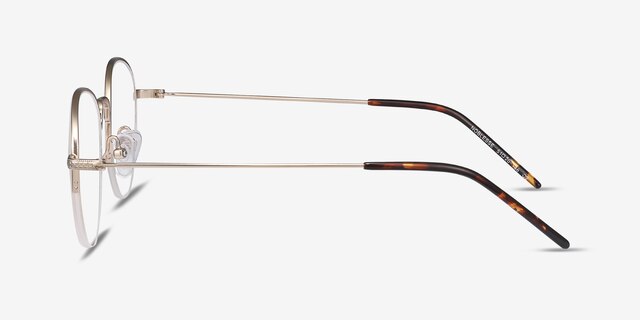 Noblesse Golden MetalEyeglass Frames from EyeBuyDirect, Side View