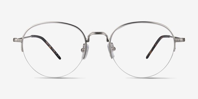 Noblesse Silver MetalEyeglass Frames from EyeBuyDirect, Front View