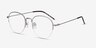 Noblesse Silver MetalEyeglass Frames from EyeBuyDirect, Angle View