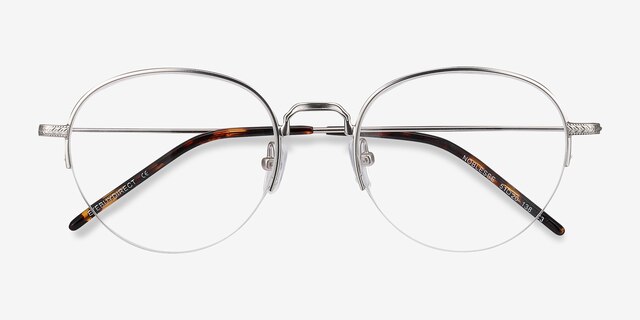 Noblesse Silver MetalEyeglass Frames from EyeBuyDirect, Closed View