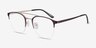 Society Purple MetalEyeglass Frames from EyeBuyDirect, Angle View