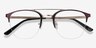 Society Purple MetalEyeglass Frames from EyeBuyDirect, Closed View