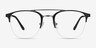 Society Black MetalEyeglass Frames from EyeBuyDirect, Front View