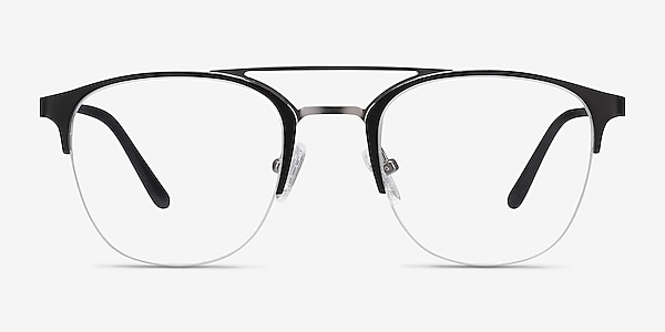 Society Black Metal Eyeglass Frames